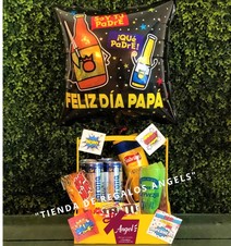 CAJA CON CERVEZA Y BOTANA