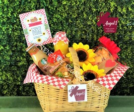 CANASTA PIC NIC CON GIRASOLES