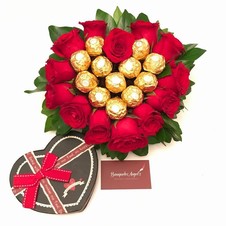 DISEÑO DE ROSAS CON CHOCOLATE